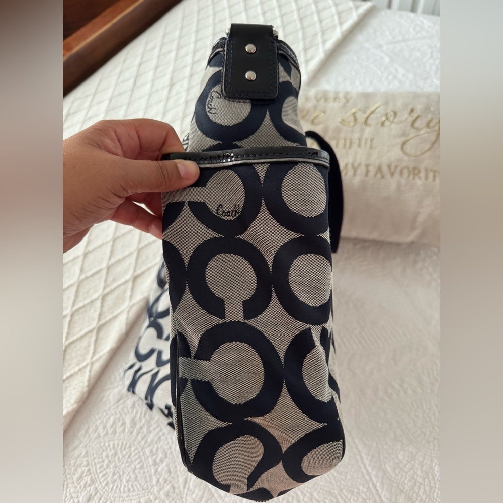 Coach Dark Blue and Gray diapers bag - Picture 4 of 16